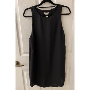 H&M Sleeveless Black Mini Shift Dress